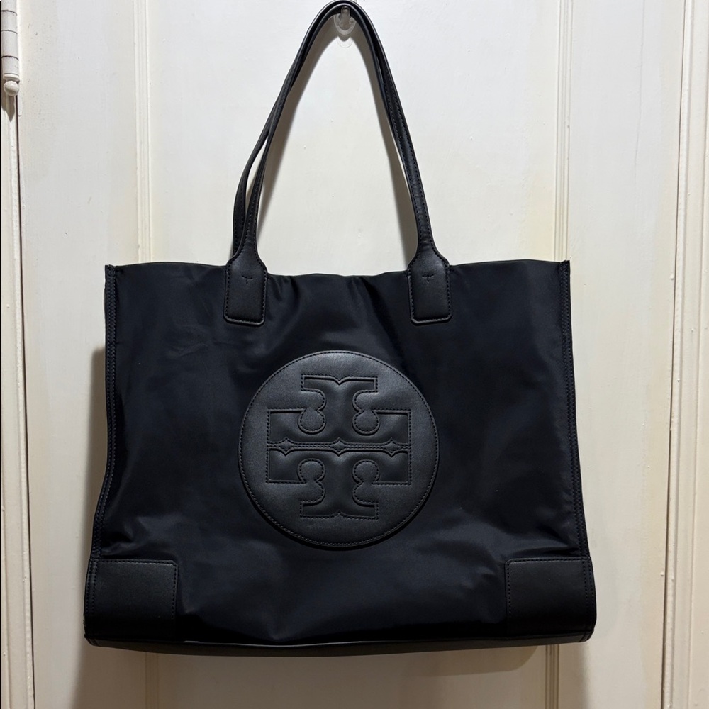 Tory Burch Black Logo Tote